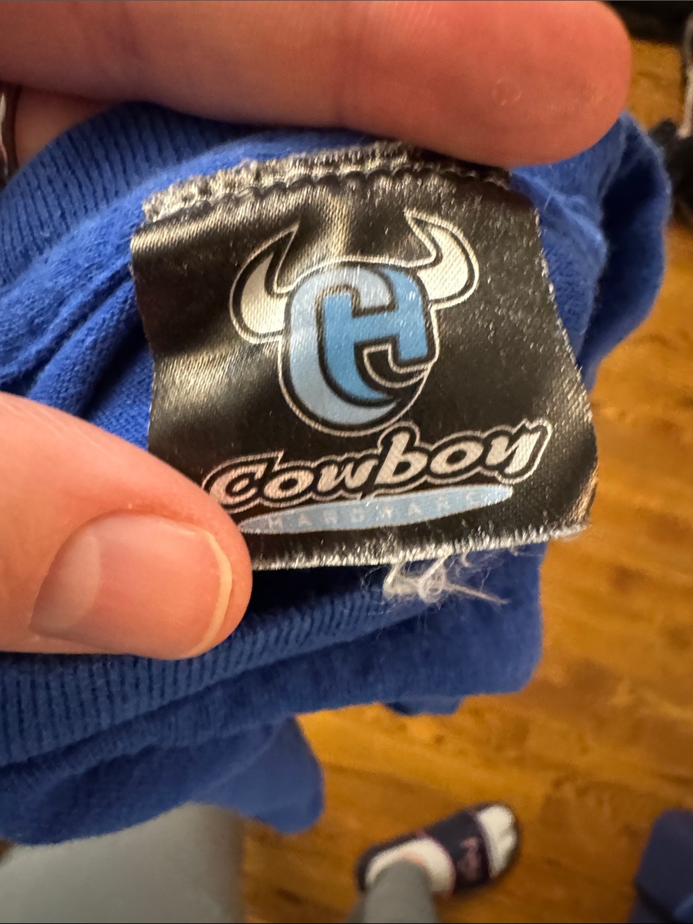 Cowboy Hardware “Team Ropin Ranch” Blue Tee size 4 - Picture 2 of 5